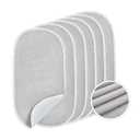 TILLYOU Waterproof Changing Pad Liners 6 Pack, 100% Cotton Reusable Cloth Diaper Liners, Gray