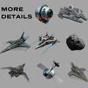 8Pcs Galaxy Movie Themed Birthday Decorations Tablecloths, 54" x 108" Space Battleship Wars Table Cloth Disposable Rectangle Plastic Table Cover Star Universe Starship for Boys Birthday Party Supplies