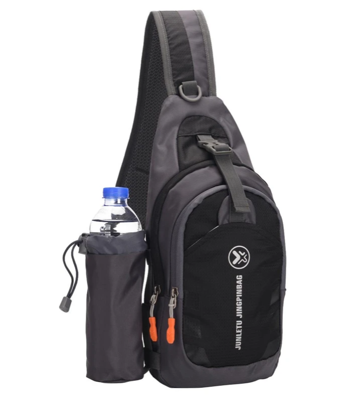 Junletu Jingpinbag Travel Shoulder Bag (Black)