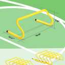 GHB Agility Hurdles 8" Speed Agility Training Hurdles, Detachable Sturdy Hurdles Training Equipment Set with Carry Bag for Kids,Athletes,Soccer,Basketball