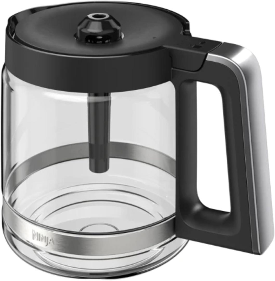 Ninja 70 oz. Glass Carafe with Brew-Through Lid for Ninja Programmable ZL 14-Cup Coffee Maker, DCM200, DCM201, BPA Free, Dishwasher Safe, 785KKU200