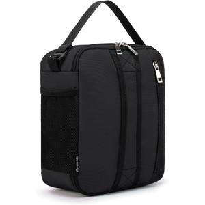 BEIMILY Small Insulated Lunch Bag,Lunch Box for Men Women Adults,Portable Refrigerated Lunch Box,Soft Insulated Tote Bag for Office Work Picnic with Comfort Handle and Removable Hand Strap (Black)