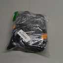 Premium 2-Pack Airplane Foot Hammock with 2 Eye Masks & 2 Earplugs Set - Adjustable Length Foot Rest for Comfortable Plane Travel, Portable Under Desk Flight Foot Leg Sling - Black & Blue