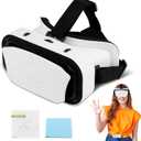 Virtual Reality Goggles, 3D VR Glasses Adjustable VR Virtual Reality Headset with Wide Angle Lens, Universal 3D VR Headset for Kids Adults, HD Goggles for Phone Movies Games