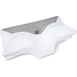 HOMCA Cervical Pillow Memory Foam Pillows - Contour Memory Foam Pillow for Neck Pain Relief, Orthopedic Neck Bed Pillow for Side Sleepers Back and Stomach
