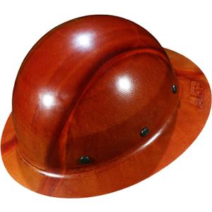 AFP Fiber Full Brim Hard Hat | 6 Point Ratchet Suspension | OSHA & ANSI Rated (Natural Tan)