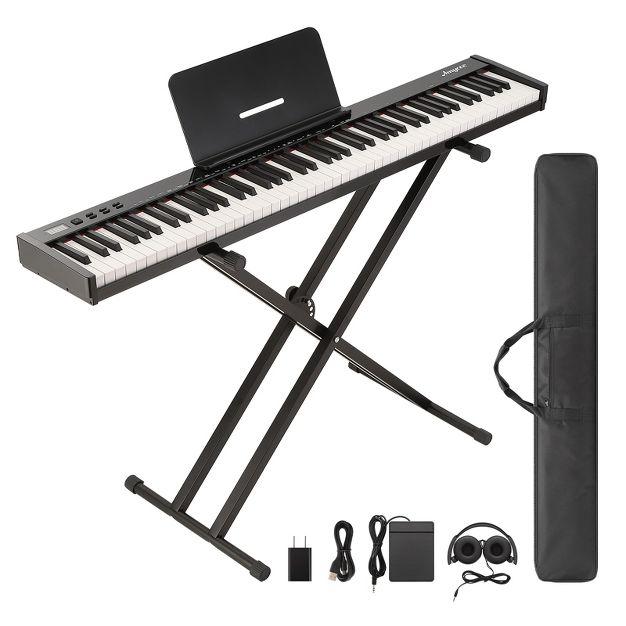 88 Keys Piano Keyboard Set, Electronic Digital Piano with Built-in Speaker Microphone, Portable Keyboard Gift Teaching for Beginners, Electric Piano