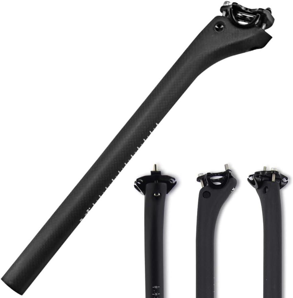 RXL SL Carbon Fiber seatpost Road Bike Offset Bicycle Seat Post 31.6 Mountain Bike seat Post Carbon seatpost, Size: 31.6*350mm