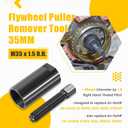 35mm Flywheel Puller Remover Bolt Tool M35 x 1.5 R.H. Right Hand, fit for Yamaha Big Bear 350 400, Bruin 350, Grizzly 350 400 450 550 660 700, Kodiak 400 450, Raptor 350 700 700R, Moto 4