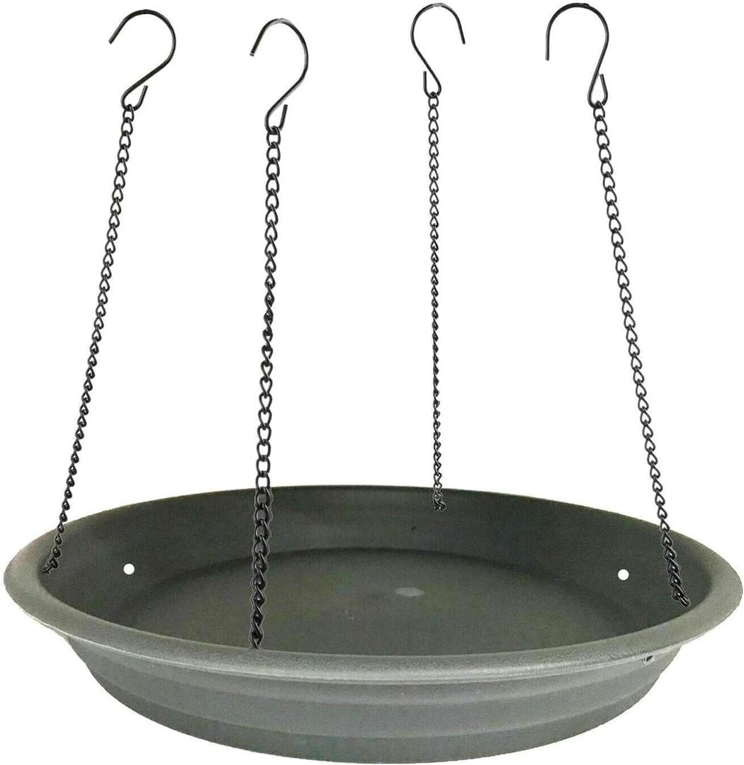 Bird Seed Catcher Tray Platform Feeder Hanging Tray Fits Most feeders Catches Most Falling Seed and Husk Great for Attracting Birds Outdoors, Backyard, Garden - Black