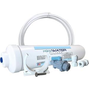 PureWater Filters Inline Water Filter Kit for Refrigerators with Ice Makers - Push To Connect Fittings - Easy Installation
