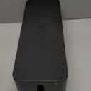 Cable Management Box, Large Cord Organizer Box to Hide Power Strip & Under Desk,TV Computer Wires Cable Organizer Hider Box with Cable Clips&Reusable Cable Ties for Home/Office(Black)