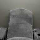 MOON PINE Reading Pillow for Adults, Memory Foam Backrest with Detachable Arms - Bed Pillow for Sitting Up, Built-in Cup Holder & Phone Pocket (Gray, 21 inch)