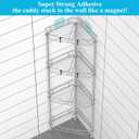 HuggieGems 4 Tier Floor Standing Corner Shower Caddy Organizer Shelf with Hooks, Bathroom Shelves Stand Rack, Silver
