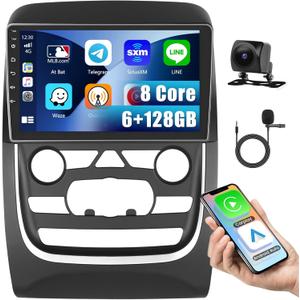 [8 Core 6G+128G] Inefala for Dodge Durango 2014-2020 Android 15 Car Radio Stereo with Wireless Carplay Android Auto, 9" Touchscreen with GPS/WiFi Bluetooth FM/RDS 32EQ DSP SWC Backup Camera Canbus