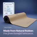 Natural Rubber Workout Mat with Bag | Thick Rubber mat 4.5 mm | Non Slip Yoga Mat Non Slip| Gym Mats for Home Gym Floor Mat, Home Exercise Mats for Home Workout Accessories, Fitness Mat, Workout Mats for Home Gym, Yoga Matt, Stretching Mat, Thick Exercise Mat