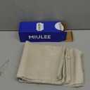 MIULEE Pack of 2 Decorative Outdoor Solid Waterproof Throw Pillow Covers Faux Linen Garden Farmhouse Cushion Cases for Patio Tent Balcony Couch Sofa 24x24 inch Beige