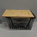 2 Pack Onion and Potato Storage Bins, Stackable Pantry Organizers Storage, Large Wire Storage Basket for Onion, Potato, Fruit, Vegetables