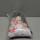 100 Days of School Old Lady Costume Set with Granny Dress Cardigan Old Lady Wig Glasses Grandma Dress Up Outfits(Size 150,White)