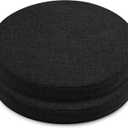 ELFJOY Round Chair Cushions for Dining Chairs Non Slip High-Resilience Foam Chair Pads 2" Thick Seat Cushions for Kitchen Chairs Set of 2 16" Black