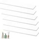 Leinuosen 6 Pcs Medicine Cabinet Shelves Replacement 13 Inch Bathroom Cabinet Shelf Medicine Shelves Suitable for Bathroom Living Room Kitchen Wall Mounted and Hanging (Plastic)