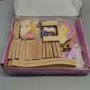 Unicorn Wooden Train Set for Toddler Girls Ages 2-4 Magical Fairy 38 Pcs Toddler Girl Toys with Railway Track Fantasy Toys for Girls 3-5 Year Old Kids