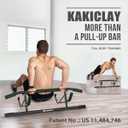 KAKICLAY New Upgrade Pull Up Bar for Doorway - Foldable Design & Space-Saving, Upto 440 Lbs Capacity, No Screwing or Slipping - USA Original Patent, Designed, Shipped
