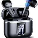 Mosyxe Translation Earbuds Real Time for Any Languages Bluetooth 5.3 Bass Stereo Sound 42H Play Time and IPX7 for Travel Business (Black)