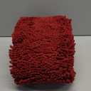 Arotive Luxury Chenille Bathroom Rug Mat, Extra Soft Thick Absorbent Shaggy Bath Rugs, Non-Slip Machine Wash Dry, Plush Bath Mats for Bathroom, Shower and Tub, 47x24, Red