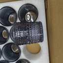 SUPMIND 24 Pcs Votive Candle Holders, Glass Holders Bulk for Table Centerpiece, Tea Lights Candle Holders for Wedding Shower, Party and Home Decor Dark Blue