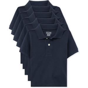 The Children's Place Baby and Toddler Boys Short Sleeve Polo Shirt (3T, Nautico 3-pack)