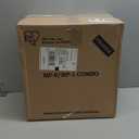 IRIS USA Dog Food Storage Container, 30 lbs & 11 lbs Combo, Cat Food Storage Container, Dog Treat Container, Airtight, Stackable, 2-Cup Scoop, Wheels, Easy Mobility, Black