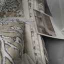 Levtex Home Adare Taupe Reversible King/Cal King Quilt Set (106x92in) and 2 Pillow Shams (36x20in) - Floral Bedding - Taupe White - Cotton King Size Quilt Bedding Set - Lightweight, Soft, Pre-Washed