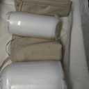 Favoyard Outdoor Loveseat Cushion Set 46 x 26 Inch Waterproof & 3-Year Fade Resistant Patio Furniture Cushions with Removable Cover, Ties and Hidden Zipper for Sofa Bench Couch Pads Set of 3, Beige