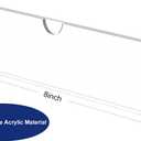 KOTEMON Acrylic Wall Name Plate Holder, Door Plate with Adhesive Tapes, Clear Sign Holder Frame, 2"x8", 10 Pack