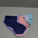 Hanes girls Underwear Hipsters, 7-pack, Pure Comfort Microfiber Hipster Panties for Girls, Assorted (12, Aqua/Purple/Coral/Blue)