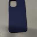 ORNARTO Compatible with iPhone 12 Mini Case, Slim Liquid Silicone 3 Layers Full Covered Soft Gel Rubber with Microfiber Case Cover 5.4 inch-Navy Blue