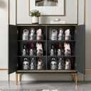 Shoe Slots Organizer 12 Pack - Shoe Stacker,3 Levels Adjustable,Space Savers 50%,Double Layer Holders for Closet (Transparent),Organizador de Zapatos