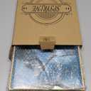 Spsyrine Decorative Tray, Plastic Marble Serving Tray with Handles for Breakfast, Ottoman, Coffee Table, Bathroom, Kitchen, Living Room 15.6 X 10.2" (Marbel Rectangular)