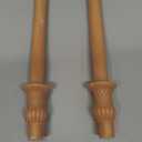 Creative Co-Op Tall Unscented Taper Candles, Tan, Set of 2