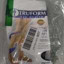 Truform 20-30 mmHg Compression Stockings for Men and Women, Thigh High Length, Dot-Top, Open Toe, Black, X-Large
