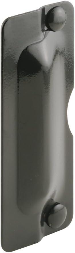 Prime-Line U 9501 Latch Guard Plate Cover  Protect Against Forced Entry, Easy to Install on Out-Swinging Doors  Bronze (Single Pack) (3 in. x 7 in.)