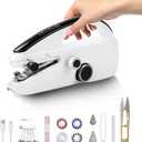 Handheld Sewing Machine, Portable Hand Held Sewing Machine for Beginners, Mini Travel Hand Sewing Stitching Repair for Clothes DIY Home Use, Dual Speed