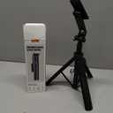 Selfie Stick Travel Tripod for Cell Phone with Remote Control and Phone Holder, Extendable Selfie Stick for iPhone, iPhone Tripod for Video Recording, 50 Inch, Black