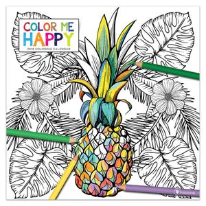 2019 Coloring Calendar: Color me Happy, 12x12 Inch Monthly Calendar, Adult Coloring Book Theme, With 4-Month 2020 Bonus Spread, Pack of 2Â 2019 Coloring Calendar: Color me Happy, 12x12 Inch Monthly Calendar, Adult Coloring Book Theme, With 4-Month 2020 Bonus Spread, Pack of 2Â