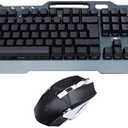 KouRy Gaming Keyboard and Mouse Combo, Compact Keys Backlit Computer Keyboard with Gaming Mouse,USB Wired Set, PC Gamer Laptop Work (Color : Black)