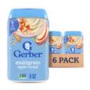 Gerber Stage 2 Baby Food, Multigrain Apple Cereal, Whole Grains, Baby Cereal, 6PK BB 3/31/27