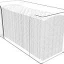 Clear Bathroom Paper Towel Dispenser,11 Long Acrylic Trifold Paper Towel Holder,Lucite Multifold Paper Towel Dispenser for Papertowel,Z-fold,Folded,C fold,Tri Fold and Paper Napkin Holder, Pack of 1