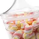 Hacaroa 2 Pack Acrylic Apothecary Jars with Airtight Lids, 46 Oz Clear Plastic Candy Cookie Jars for Candy Buffet, Decorative Bathroom Canister Container for Bath Salt, Vanity, Party, Wedding