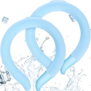 2 blue Neck cooling tubes with covers